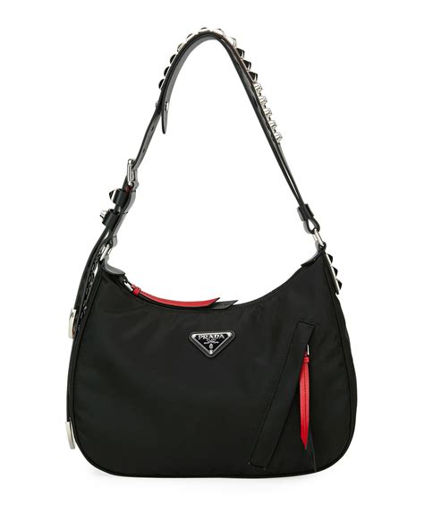 black prada purse for sale|Prada nylon shoulder bag price.